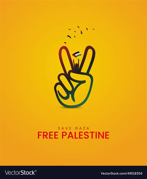 Free palestine flag whit al-aqsa mosque Royalty Free Vector