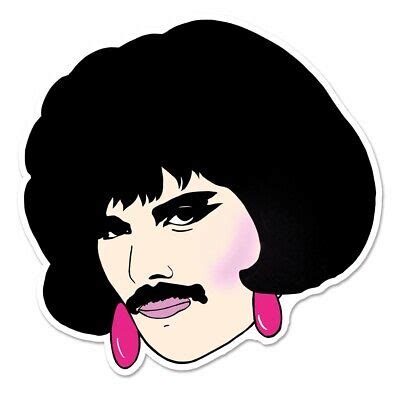 Freddie Mercury I want to break free 1980s inspired Vinyl Sticker drag queen | eBay