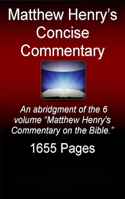 Amazon.com: Matthew Henry Concise Commentary (Ultra): Appstore for Android