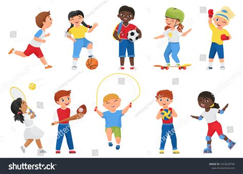 Cartoon Kids Sports Images: Browse 133,699 Stock Photos & Vectors Free ...