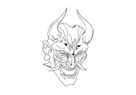 Oni Demon Drawing