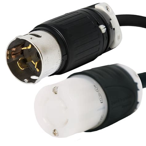 CA Style CS8165C to NEMA L15-30R Locking Plug Adapter Power Cord - Locking Power Cords