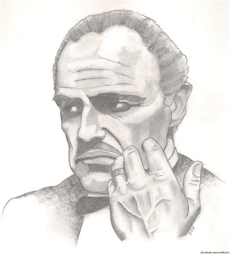 Vito Corleone Drawing by Avijit Singh - Fine Art America