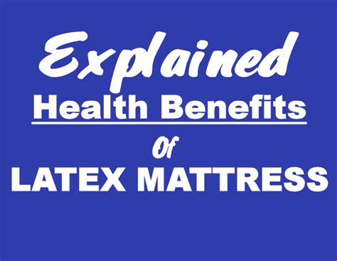 Health Benefits of Latex Mattress-Things You Should Consider!