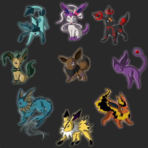 (Collab.) Dark Eeveelutions by Umbry17 on DeviantArt | Pokemon fusion ...