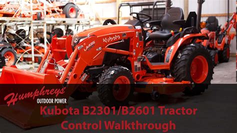 Kubota B Series Control Walkthrough - YouTube