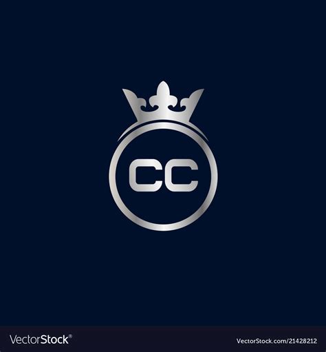 Initial letter cc logo template design Royalty Free Vector