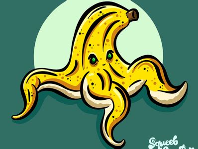 Evil Banana Logo Illustration Design by Squeeb Creative on Dribbble