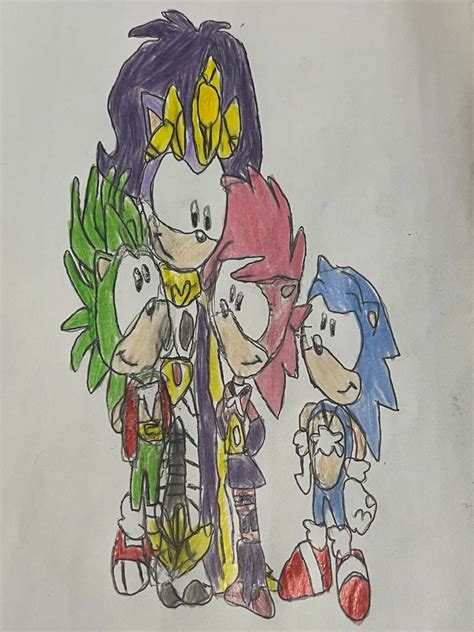 Today I draw sonic underground characters by alextoledooffcial on DeviantArt