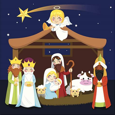 1,700+ Children Nativity Scene Stock Illustrations, Royalty-Free Vector Graphics & Clip Art - iStock