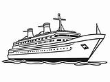 Fun Cruise Ship Coloring  Page sketch template