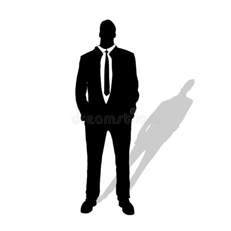 Vector Silhouette Of Businessman. Stock Vector - Illustration of business, elegant: 46871338