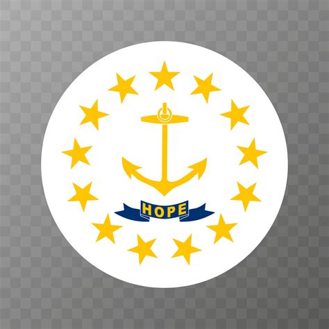 Rhode Island state flag. Vector illustration. 11897918 Vector Art at ...