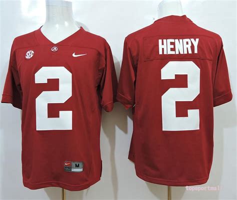 Alabama Crimson Tide 2 Derrick Henry Red College Football Jersey ...