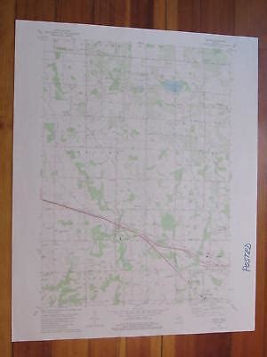 Marne Michigan 1980 Original Vintage USGS Topo Map | eBay