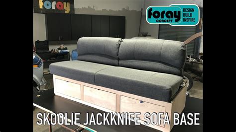 Skoolie Jackknife Sofa Base - YouTube