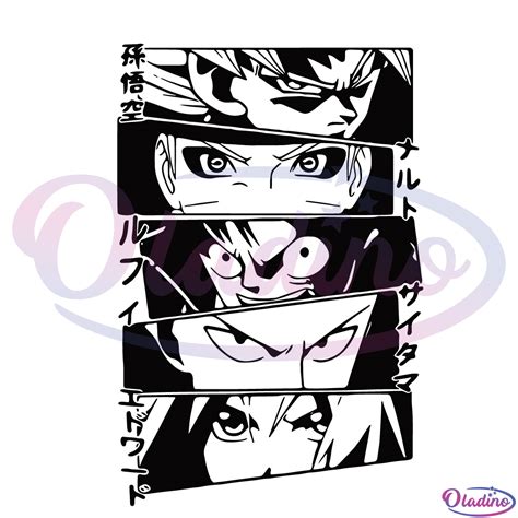 Anime Heroes SVG Digital File, Anime Characters Svg