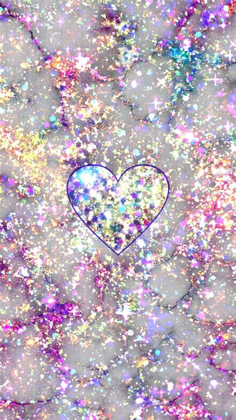 Glittery Marble Heart, made by me #purple #sparkly #wallpapers #backgrounds #sparkles #rainb ...