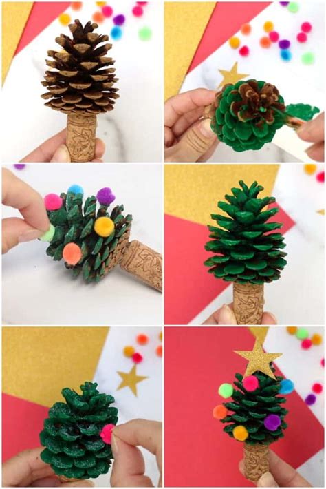 PINE CONE CHRISTMAS TREE CRAFT - Hello Wonderful