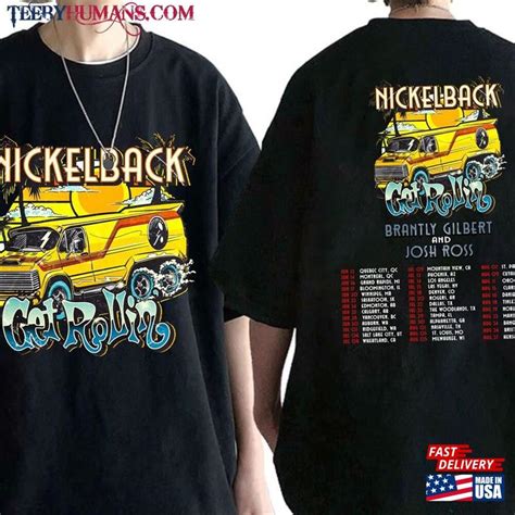 Nickelback Band Concert 2023 Shirt Get Rollin'tour Sweatshirt Unisex - TeebyHumans