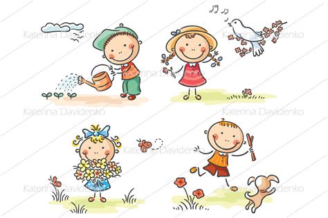 Set of kids seasonal activities By Optimistic Kids Art | TheHungryJPEG