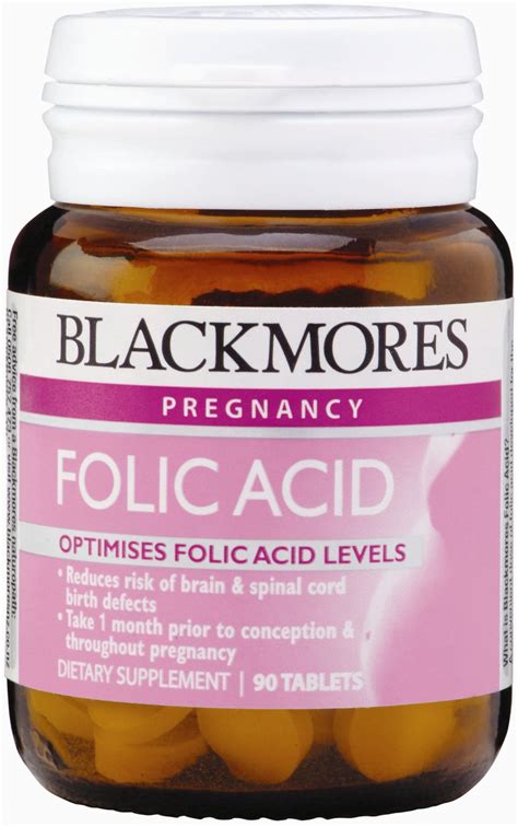 New Blackmores Folic Acid 500 Mcg for Pregnancy or Pre-conception (90