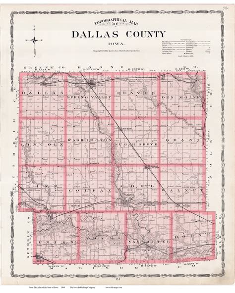 Dallas County, Iowa 1904 - Iowa State Atlas 44 - OLD MAPS