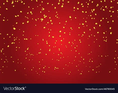 Gold confetti background Royalty Free Vector Image