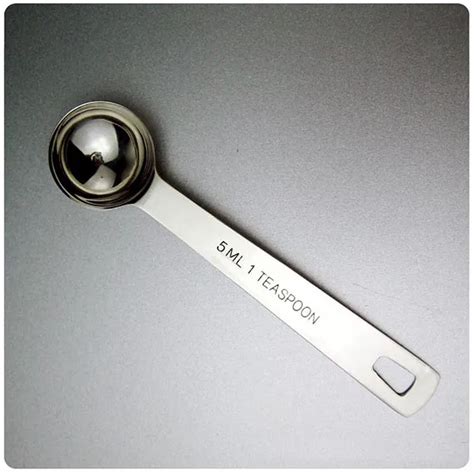 100pc stainless steel measuring spoons teaspoon 5ml 1tsp Non magnetic coffee spoon scoop baking ...
