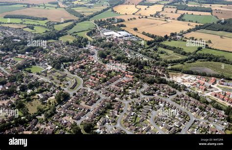 aerial view of Stamford Bridge village near York, UK Stock Photo - Alamy