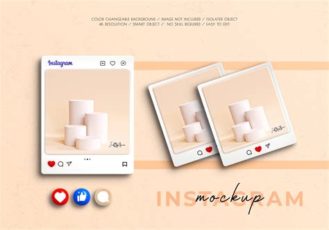 Instagram Post Mockup 3d Render Design Graphic by vectbait · Creative ...