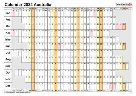 2024 Calendar Australia With Holidays New Amazing Famous - School ...