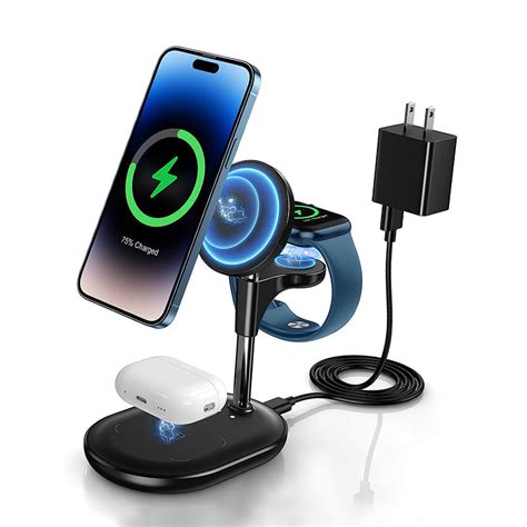 ADZERD Wireless Charger Stand, Foldable 15W Fast Wireless Charging Sta