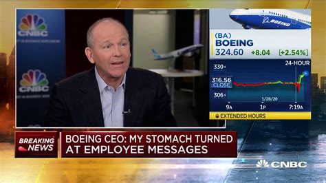 Boeing CEO: 'My stomach turned' at employee messages