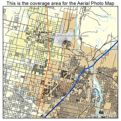 Aerial Photography Map of Victorville, CA California