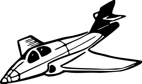 Jet Clip Art Black And White