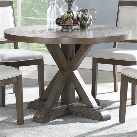 Steve Silver Wisteria Rustic 48" Round Dining Table | Morris Home | Dining Tables