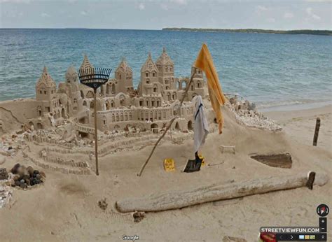 Sand castle - StreetViewFun