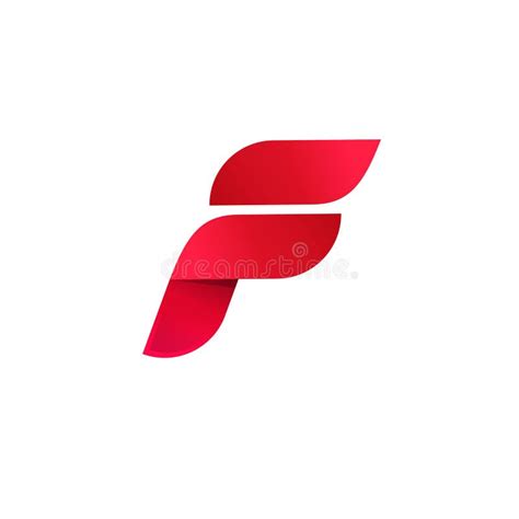 Letter F Logo Vector, Elegant Gradient Red Color Abstract Symbol ...