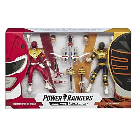 Power Rangers Lightning Collection Mighty Morphin Red and Zeo Gold Ran ...