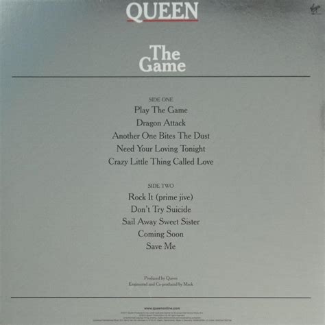 Queen "The Game" album gallery