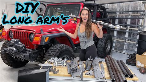 Installing DIY Long Arms on My Jeep Wrangler! - YouTube