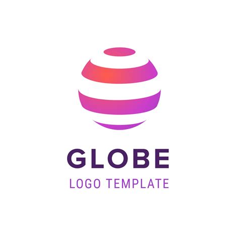 Colorful Globe logo template – biglogoshop