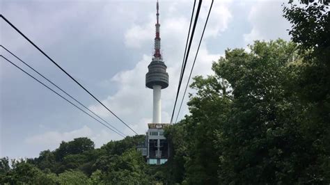 Namsan Cable Car 🚠 (남산 케이블카) up to N Seoul Tower (N 서울타워) | Seoul ...