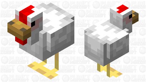 More Realistic Chicken Head Minecraft Mob Skin