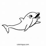 Dolphin Coloring Pages Free Printable PDF sketch template