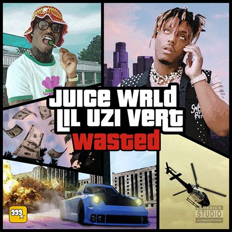 Juice WRLD & Lil Uzi Vert GTA style “Wasted” Cover Art Concept 🏎💨 (Insta: @LoveSickStudio) : r ...