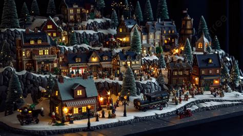 Christmas Village Model In Store Background, Stock Videos, Royaltyfree ...