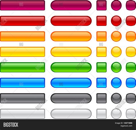 Blank Web Buttons. Vector & Photo (Free Trial) | Bigstock