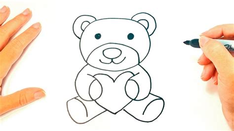 How to draw a Teddy Bear | Teddy Bear Easy Draw Tutorial - YouTube